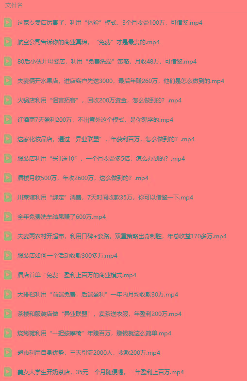 图片[5]-(9607期)真实有效391套商业模式，年入几十到几百万案例解析(电子书+视频+图文)-百盛轻创