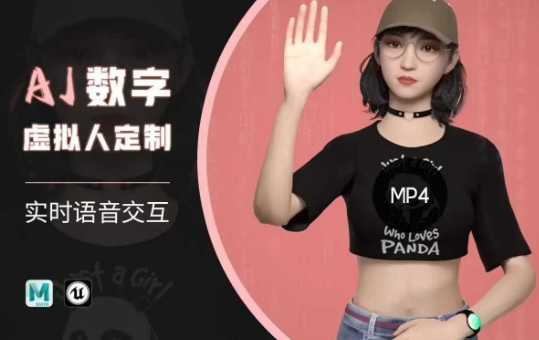 Ai数字人虚拟(智能体)实时语音交互特训营，​自行定制超写实角色AI数字人交互技术-小艾项目网