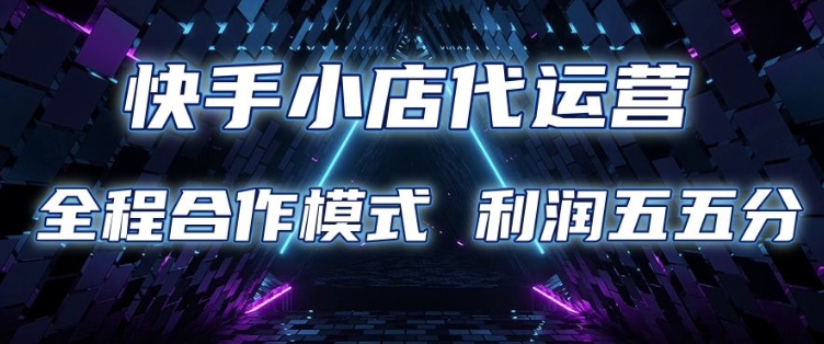 快手小店代运营 限时托管计划 合作模式 利润五五分成【揭秘】-百盛轻创