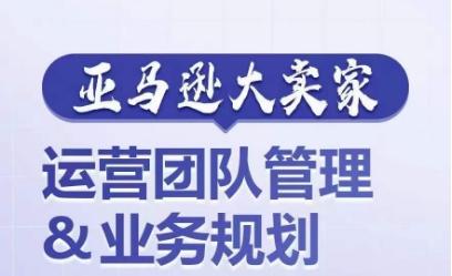 亚马逊大卖家-运营团队管理&业务规划，为你揭秘如何打造超强实力的运营团队-百盛轻创