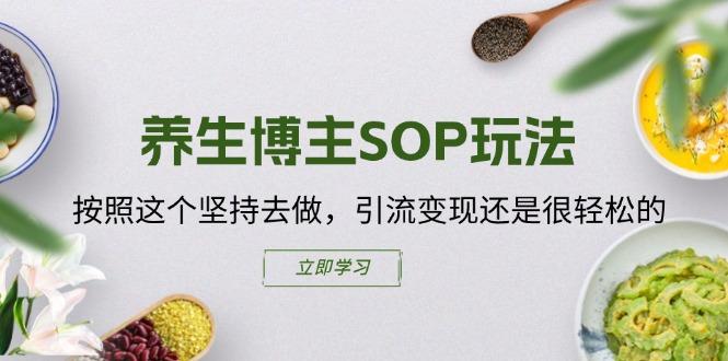 养生博主SOP玩法，按照这个坚持去做，引流变现还是很轻松的-百盛轻创