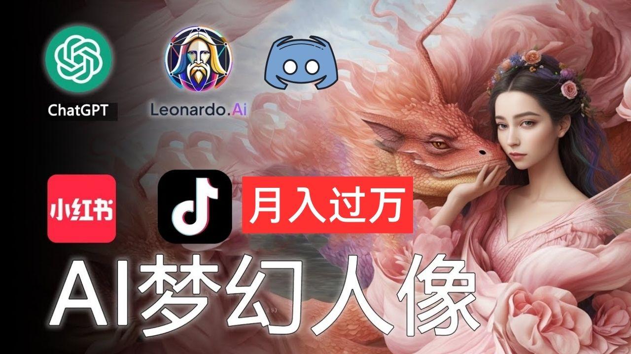 AI摄影梦幻人像：零基础也能月入过万的秘密-百盛轻创