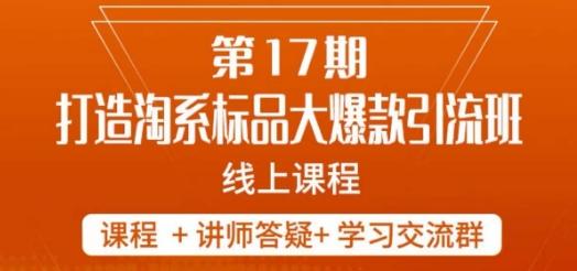 南掌柜-第17期打造淘系标品大爆款，5天线上课-小艾项目网