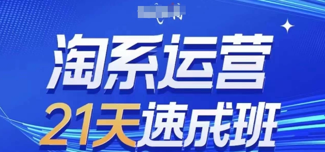 淘系运营21天速成班(更新24年11月)，0基础轻松搞定淘系运营，不做假把式-小艾项目网