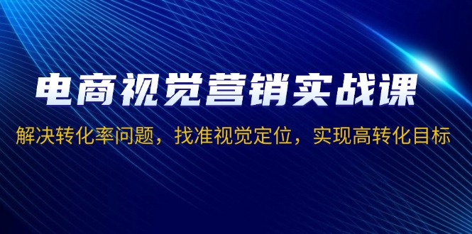 电商视觉营销实战课，解决转化率问题，找准视觉定位，实现高转化目标-百盛轻创