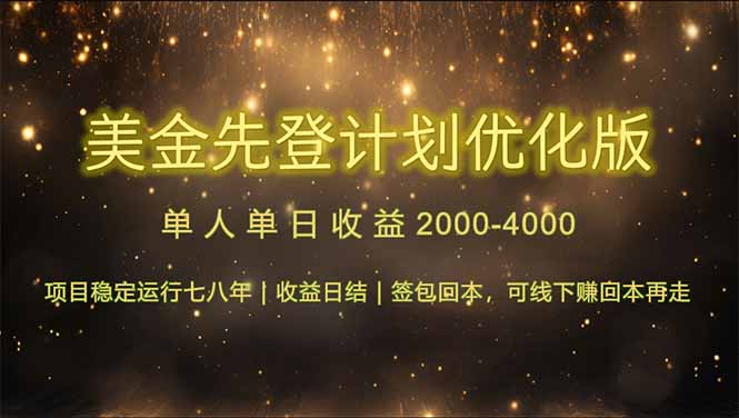 连续7-8年创单日收益冠军项目，日收益$600-1200-小艾项目网