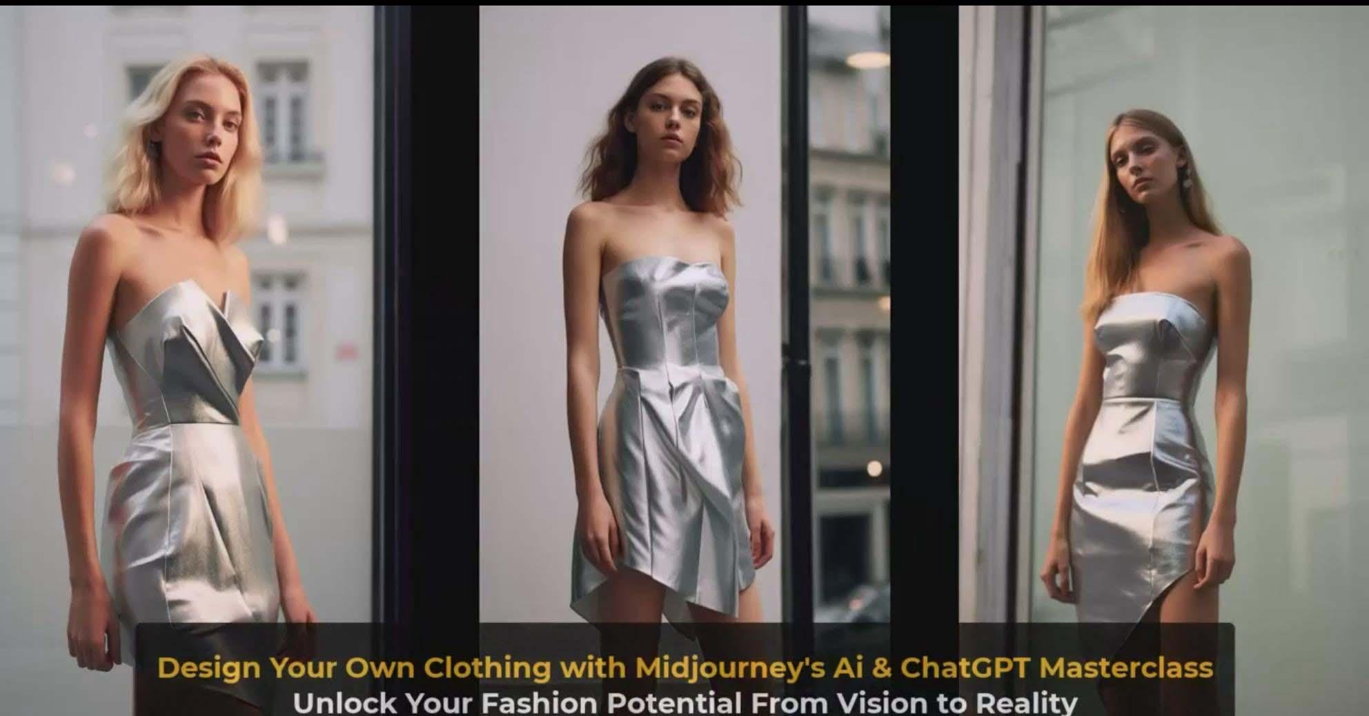 图片[8]-利用 Midjourneys Ai 人工智能设计自己的服装AI大师班-10节课-中英字幕-百盛轻创