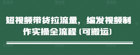短视频带货拉流量，编发视频制作实操全流程(可搬运)-小艾项目网