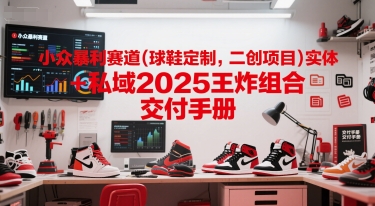 小众暴利赛道(球鞋定制，二创项目)实体+私域2025王炸组合  交付手册-小艾项目网