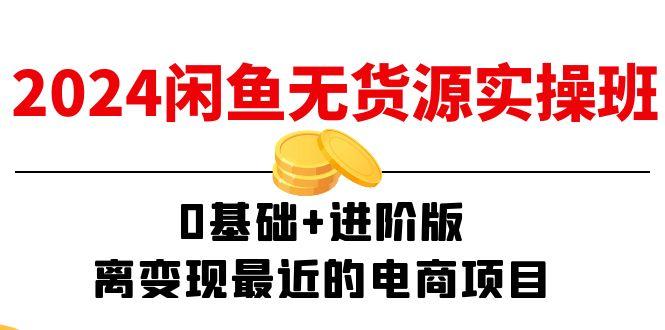2024闲鱼-无货源实操班：0基础+进阶版，离变现最近的电商项目(15节-小艾项目网
