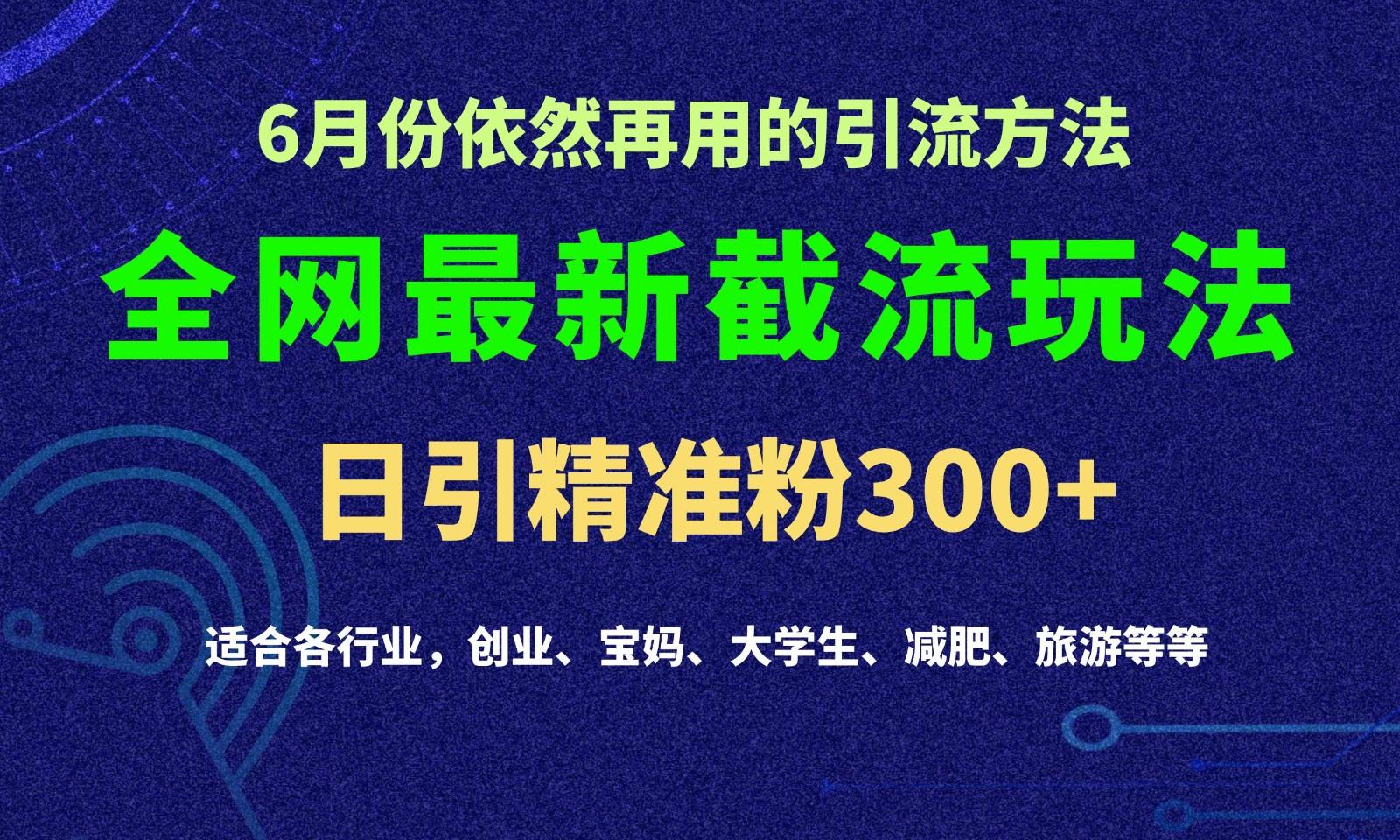2024全网最新截留玩法,每日引流突破300+-百盛轻创