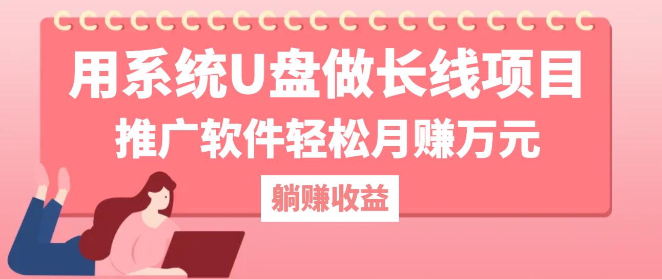 用系统U盘做长线项目，推广软件轻松月赚万元(附制作教程+软件-百盛轻创