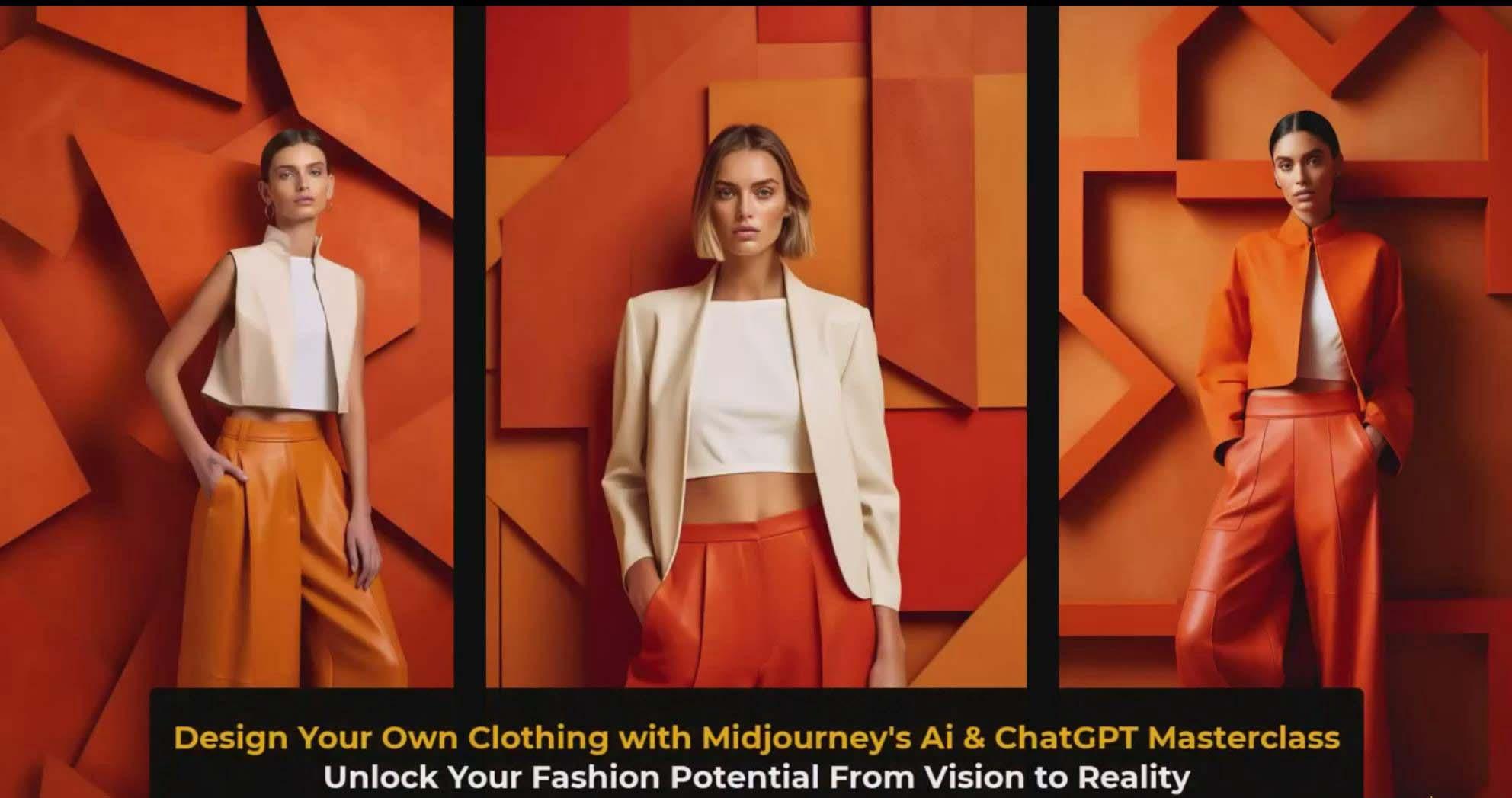 图片[3]-利用 Midjourneys Ai 人工智能设计自己的服装AI大师班-10节课-中英字幕-百盛轻创