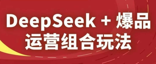 DeepSeek+爆品运营组合玩法，2025淘系精品课-百盛轻创