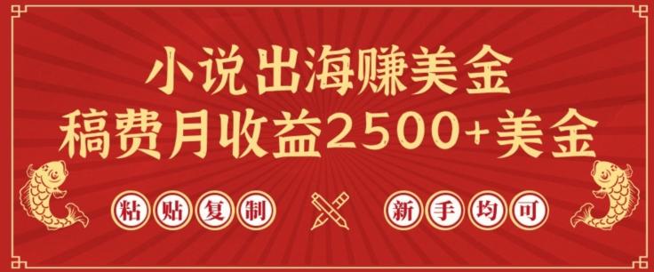 小说出海赚美金，稿费月收益2500+美金，仅需chatgpt粘贴复制，新手也能玩转【揭秘】-百盛轻创