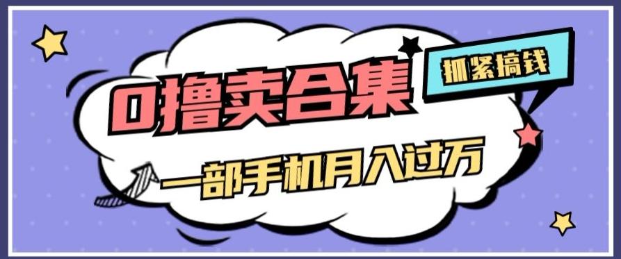 0撸项目月入过万，售卖全套ai工具合集，一单29.9元，一部手机即可【揭秘】-小艾项目网