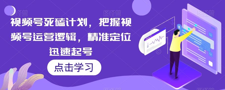 视频号死磕计划，把握视频号运营逻辑，精准定位迅速起号-百盛轻创