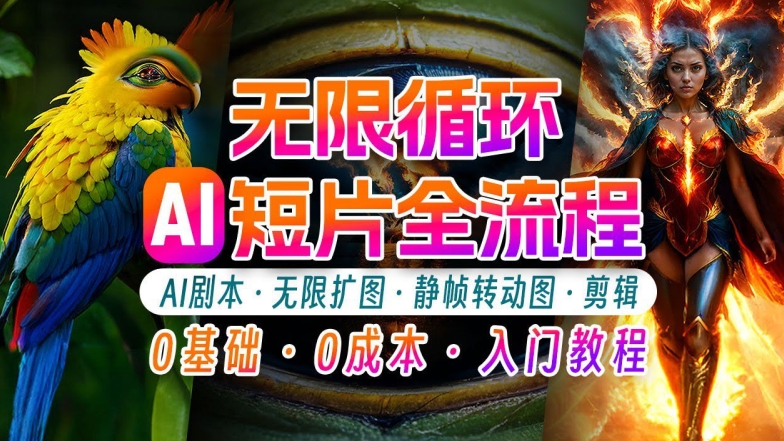 AI剪辑无限循环画面：新手轻松月入上万的秘技【揭秘】-小艾项目网