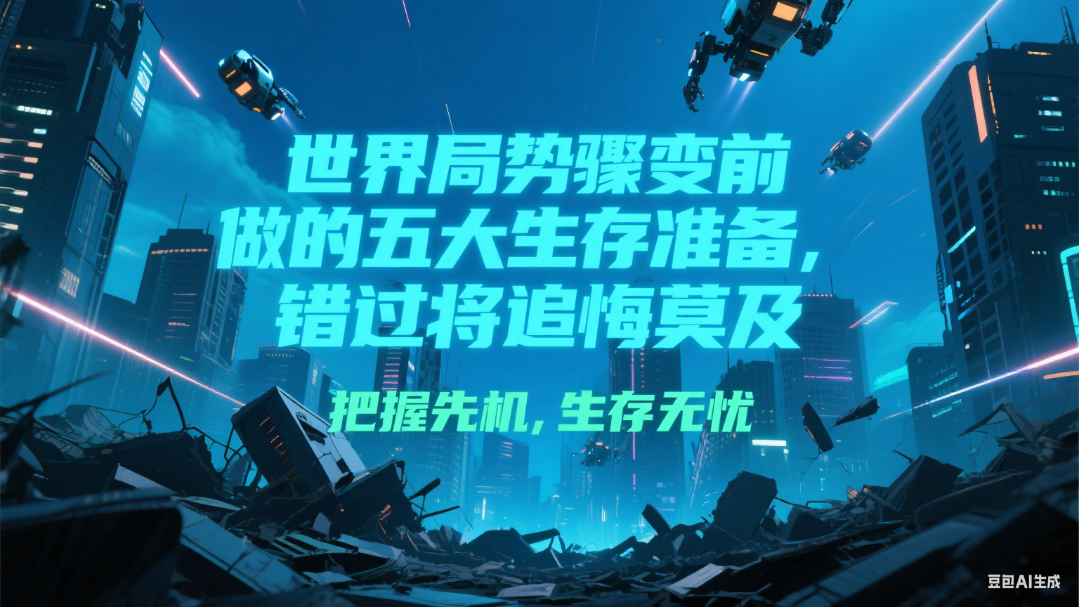 付费文章《世界局势骤变前必做的五大生存准备,错过将追悔莫及》-百盛轻创