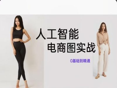 人工智能SD电商图实战，ai绘图0基础到精通-小艾项目网
