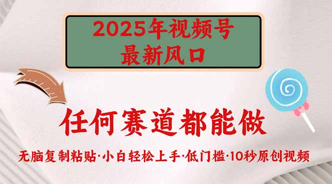 2025年视频号新风口，低门槛只需要无脑执行-百盛轻创