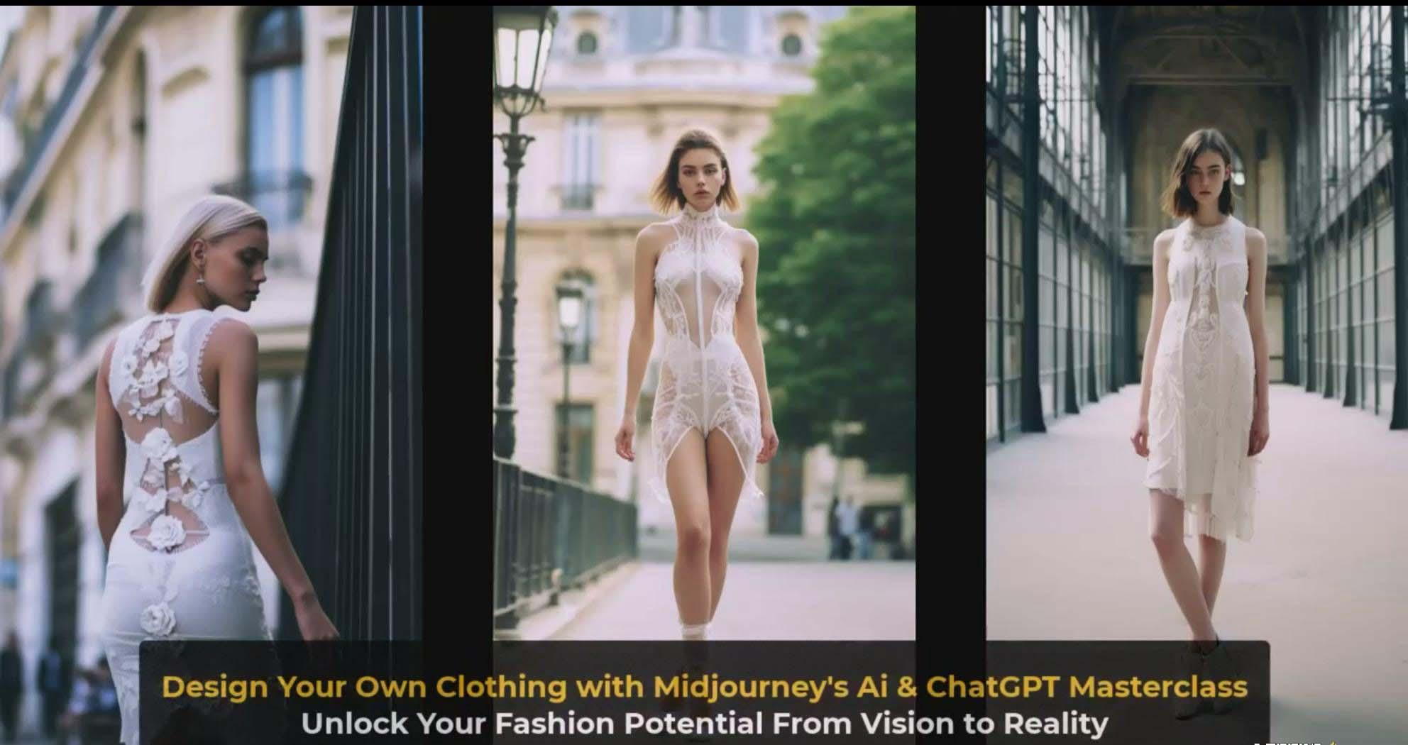 图片[4]-利用 Midjourneys Ai 人工智能设计自己的服装AI大师班-10节课-中英字幕-百盛轻创