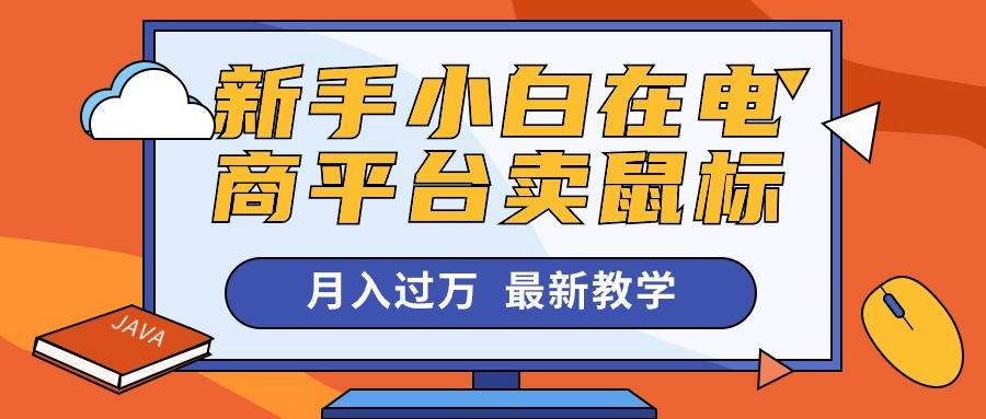 新手小白在电商平台卖鼠标月入过万，最新赚钱教学-小艾项目网