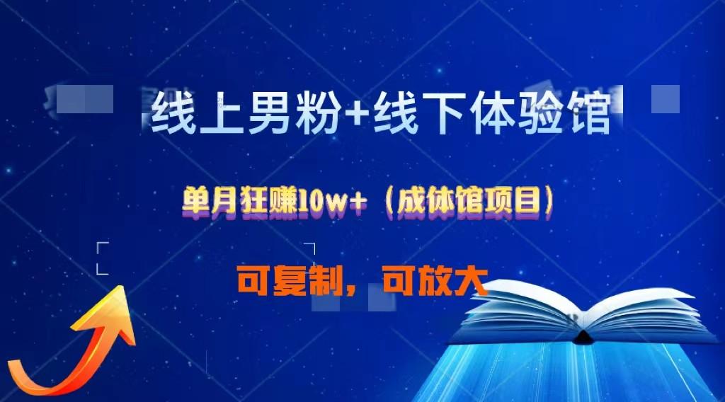 线上男粉+线下成体馆：单月狂赚10W+1.0-百盛轻创