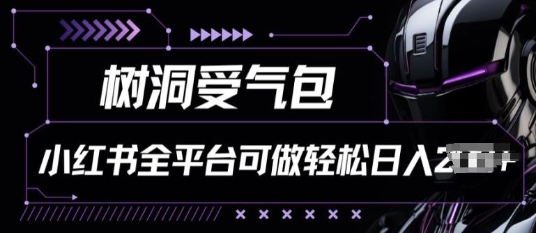 小红书等全平台树洞受气包项目，轻松日入一两张【揭秘】-百盛轻创