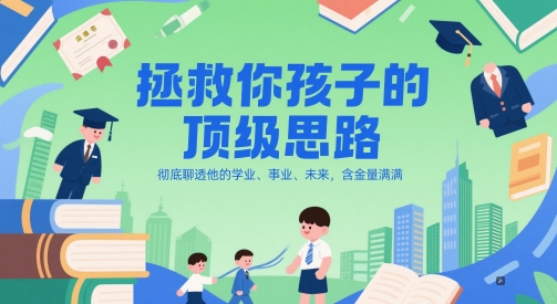 付费文章：拯救你孩子的顶级思路，彻底聊透他的学业、事业、未来，含金量满满-百盛轻创