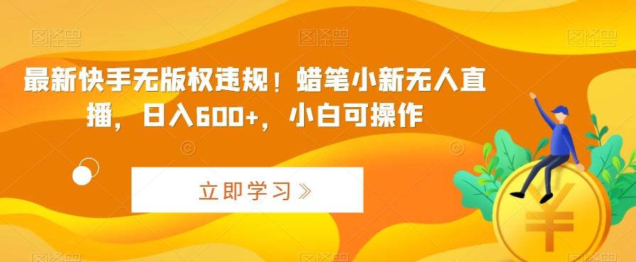 最新快手无版权违规！蜡笔小新无人直播，日入600+，小白可操作【揭秘】-百盛轻创