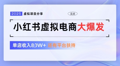 小红书虚拟电商项目，平台大力免费流量扶持，低门槛1拖3玩法-百盛轻创