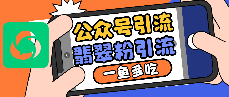 公众号低成本引流翡翠粉，高客单价，大力出奇迹一鱼多吃-小艾项目网