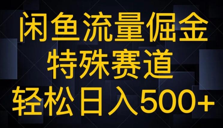 闲鱼流量倔金，特殊赛道，轻松日入500+-小艾项目网