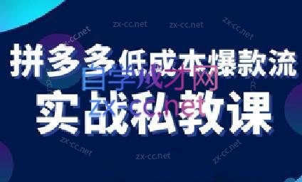 卡卡老师·拼多多低成本爆款流实战私教课-小艾项目网